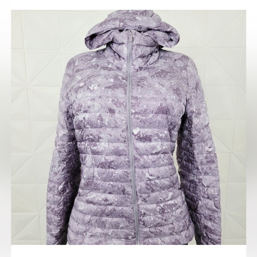 Lululemon Women's Pack It Down Again Hooded Down 700 Jacket Topographic Lilac -2 - Picture 8 of 10